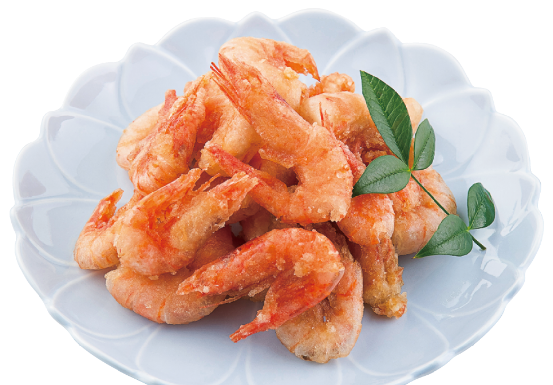 トーストで温める甘エビ唐揚げ